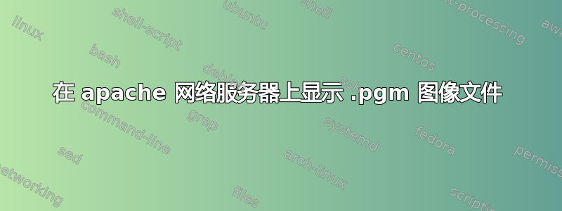 在 apache 网络服务器上显示 .pgm 图像文件