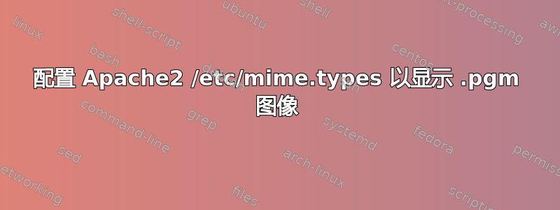 配置 Apache2 /etc/mime.types 以显示 .pgm 图像