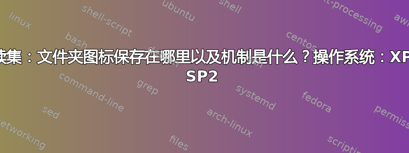 续集：文件夹图标保存在哪里以及机制是什么？操作系统：XP SP2