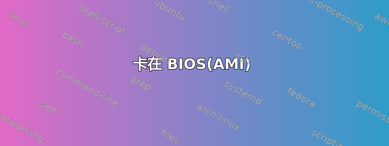 卡在 BIOS(AMI)