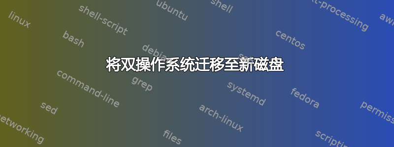 将双操作系统迁移至新磁盘