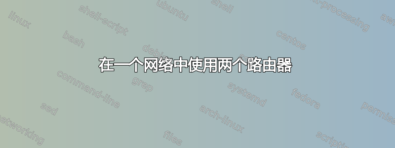 在一个网络中使用两个路由器