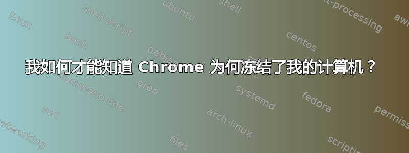 我如何才能知道 Chrome 为何冻结了我的计算机？