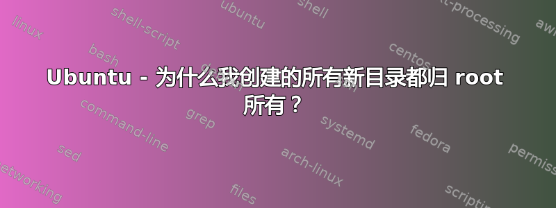 Ubuntu - 为什么我创建的所有新目录都归 root 所有？