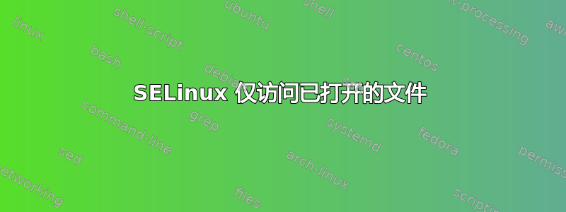 SELinux 仅访问已打开的文件