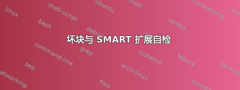 坏块与 SMART 扩展自检