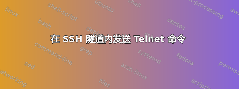 在 SSH 隧道内发送 Telnet 命令