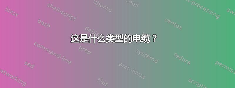 这是什么类型的电缆？ 