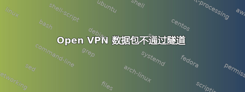 Open VPN 数据包不通过隧道