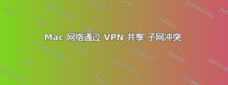 Mac 网络通过 VPN 共享 子网冲突