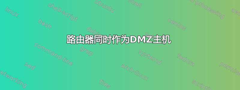 路由器同时作为DMZ主机