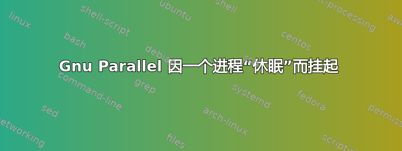 Gnu Parallel 因一个进程“休眠”而挂起