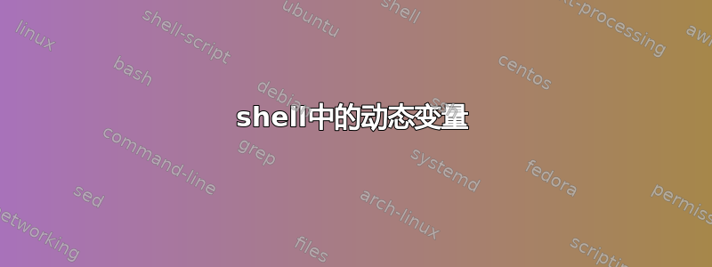 shell中的动态变量