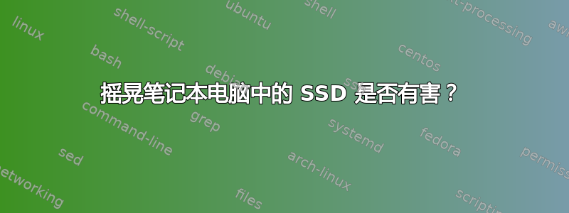 摇晃笔记本电脑中的 SSD 是否有害？