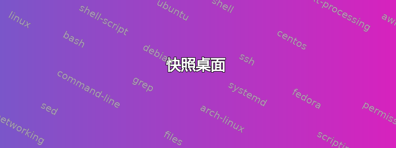 快照桌面