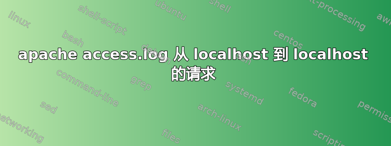 apache access.log 从 localhost 到 localhost 的请求