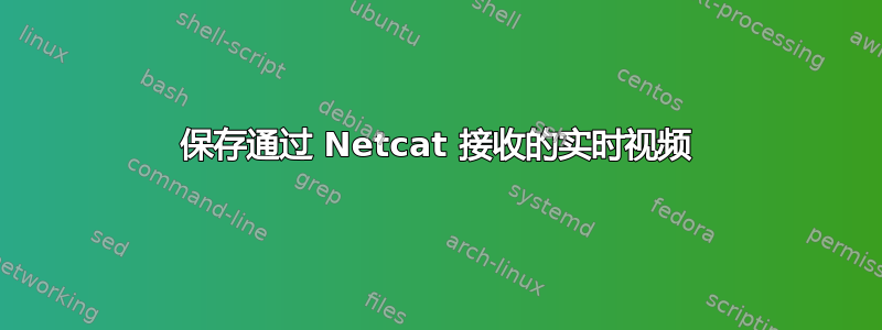 保存通过 Netcat 接收的实时视频