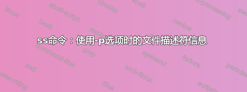 ss命令：使用-p选项时的文件描述符信息