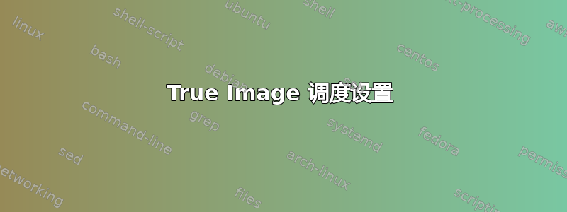 True Image 调度设置