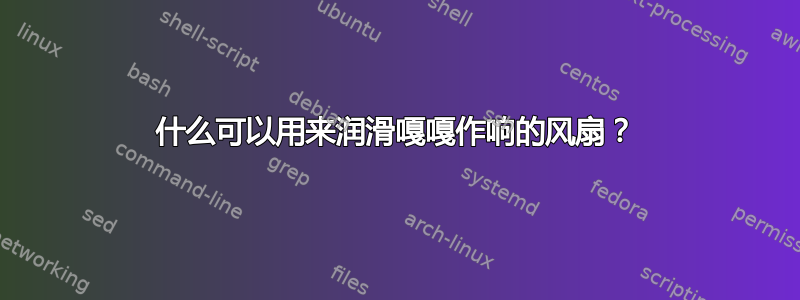 什么可以用来润滑嘎嘎作响的风扇？