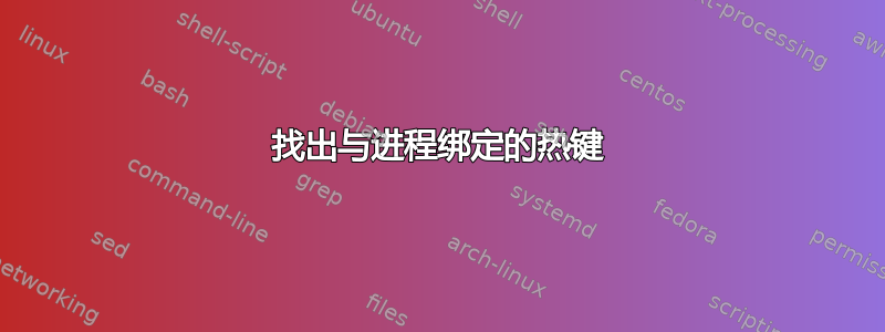 找出与进程绑定的热键