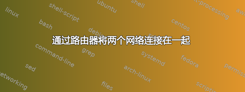 通过路由器将两个网络连接在一起