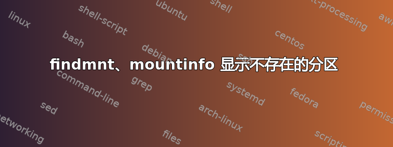 findmnt、mountinfo 显示不存在的分区