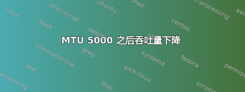 MTU 5000 之后吞吐量下降