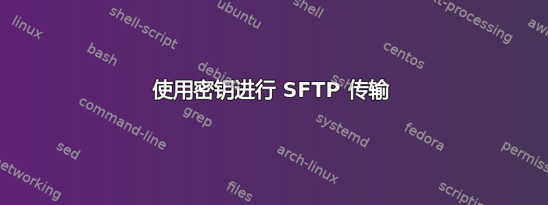 使用密钥进行 SFTP 传输