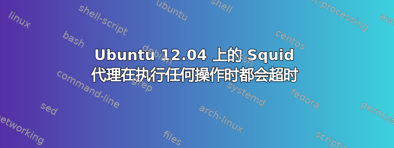 Ubuntu 12.04 上的 Squid 代理在执行任何操作时都会超时