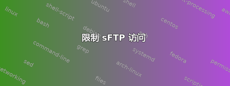 限制 sFTP 访问