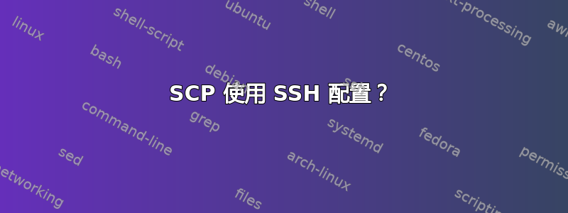 SCP 使用 SSH 配置？