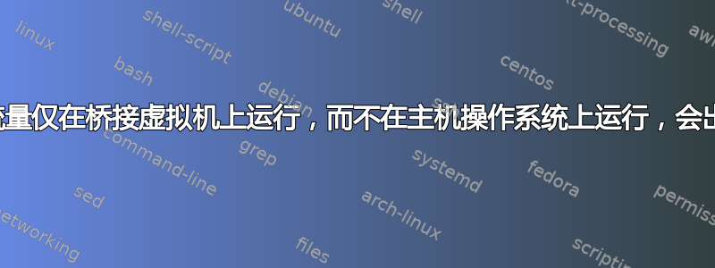 如果某些网络流量仅在桥接虚拟机上运行，​​而不在主机操作系统上运行，会出现什么问题？