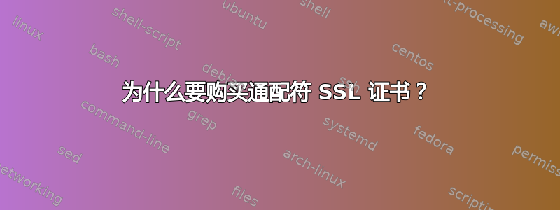 为什么要购买通配符 SSL 证书？