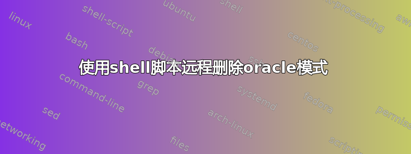 使用shell脚本远程删除oracle模式