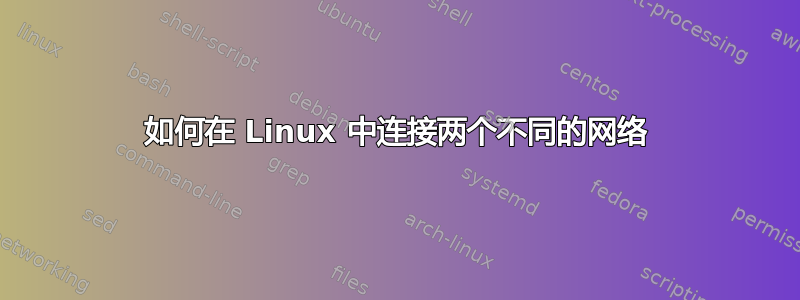 如何在 Linux 中连接两个不同的网络