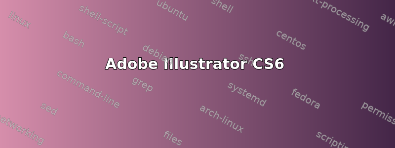 Adobe Illustrator CS6