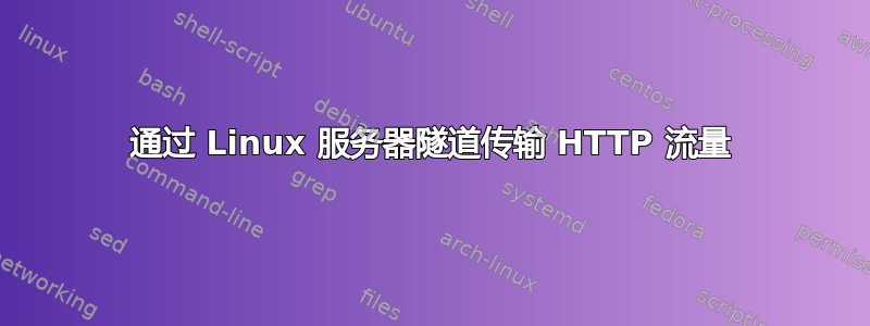 通过 Linux 服务器隧道传输 HTTP 流量