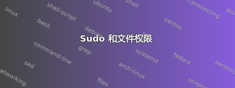 Sudo 和文件权限