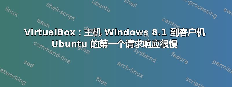 VirtualBox：主机 Windows 8.1 到客户机 Ubuntu 的第一个请求响应很慢