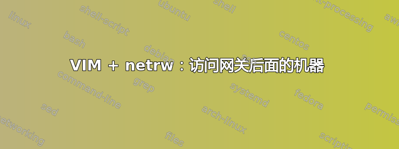 VIM + netrw：访问网关后面的机器