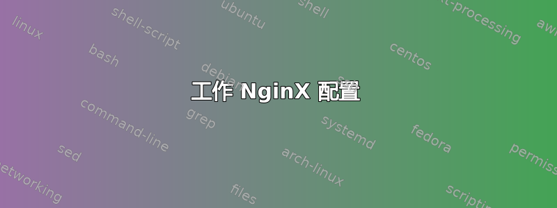 工作 NginX 配置