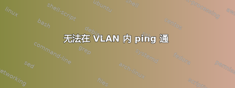 无法在 VLAN 内 ping 通