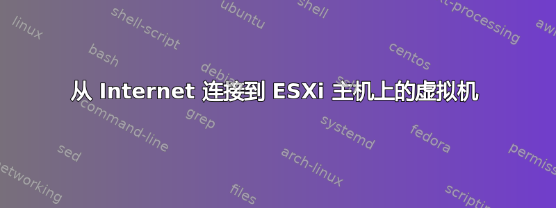 从 Internet 连接到 ESXi 主机上的虚拟机