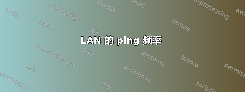 LAN 的 ping 频率