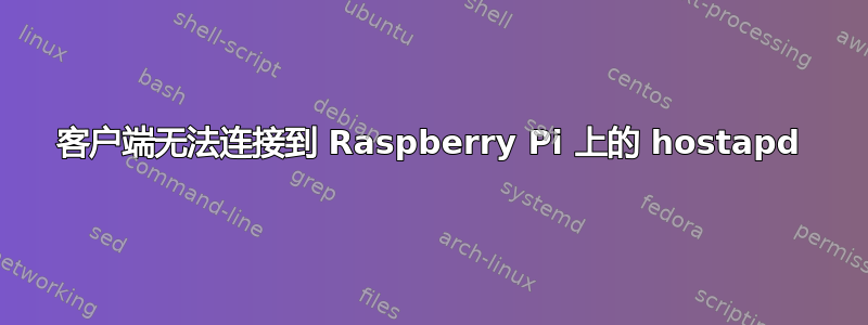 客户端无法连接到 Raspberry Pi 上的 hostapd