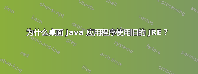 为什么桌面 Java 应用程序使用旧的 JRE？