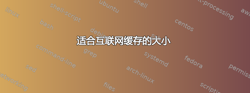 适合互联网缓存的大小