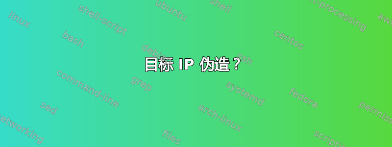 目标 IP 伪造？