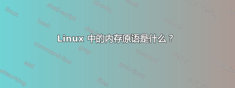 Linux 中的内存原语是什么？